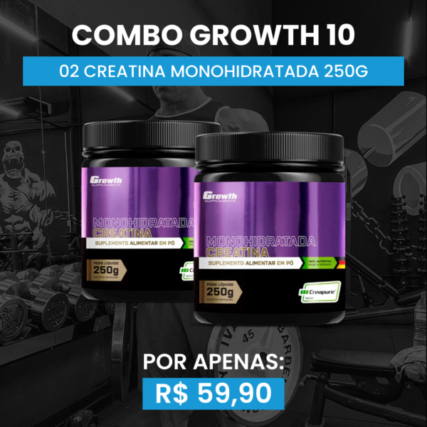 [COMBO 10] 02 CREATINA MONOHIDRATADA 250G