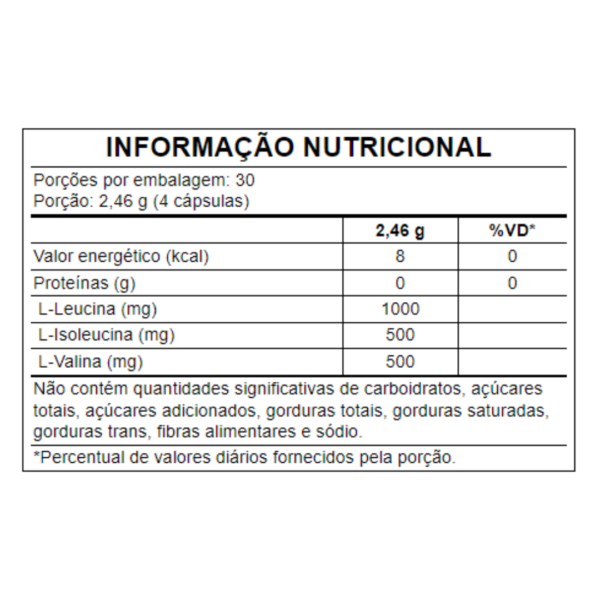 BCAA 2:1:1 120 CÁPS (PRÉ-TREINO) - Image 2