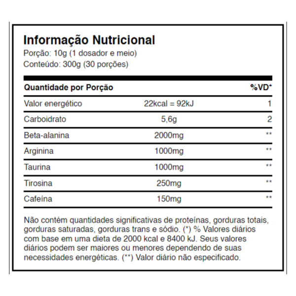 PRÉ-TREINO HAZE HARDCORE 300G - Image 2