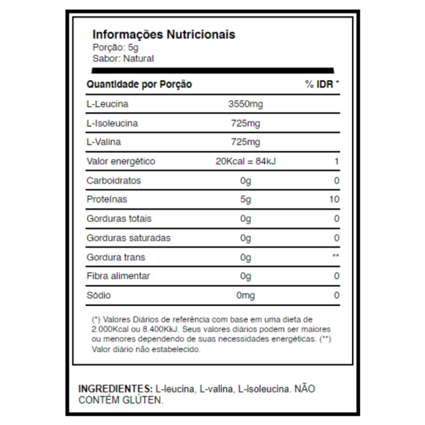 BCAA 5:1:1 200G EM PÓ (PRÉ-TREINO) - Image 2